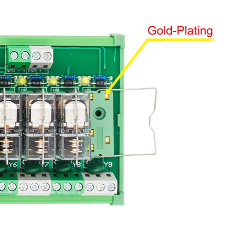 10-канальный 1 SPDT DIN рейку OMRON G2R 24V DC/AC интерфейс релейный модуль | Обустройство дома
