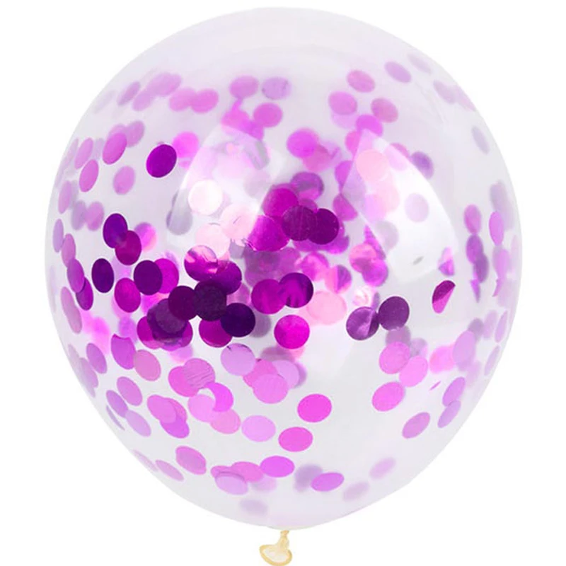 5 piece 12 inch 30 cm clear balloon latex wedding confetti happy birthday party supplies decorations illuminate | Дом и сад