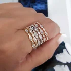 100% чистое 925 пробы серебро Классический дизайн AAA Искрящийся чистый кубический цирконий Круглый Обручальное кольцо серебряное кольцо