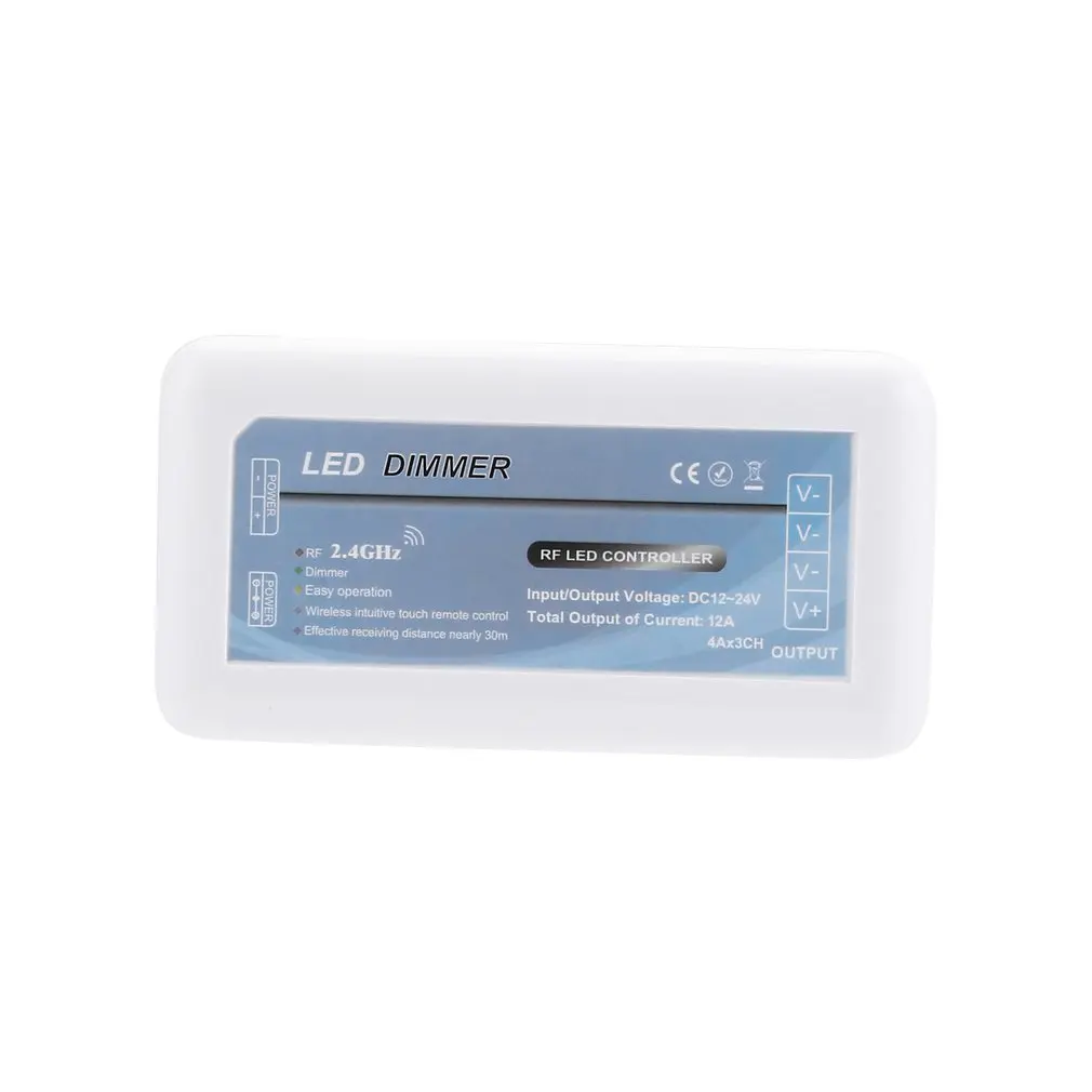 2 4G 12/24 В постоянного тока 12A CCT/диммер контроллер + 4 группы дистанционного