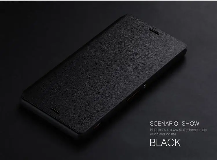 X-level деловой откидной Чехол для sony Xperia Z5 Premium E6833 E6883 E6853 чехол из искусственной кожи чехол для sony Z5 Premium Dual Sim чехол - Цвет: BLACK