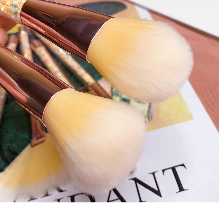 

Quicksand Crystal Glitter Soft Makeup Brushes Foundation Eyeshadow Eyebrow Eyeliner Blush Makeup Brush Set Makeup Tools Cosmetic
