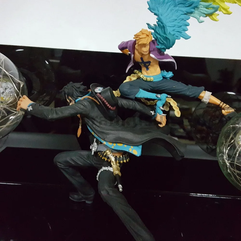 Светодиодная настольная лампа для мальчиков одна фигурка Марко Ace|toy one piece|model toytoys