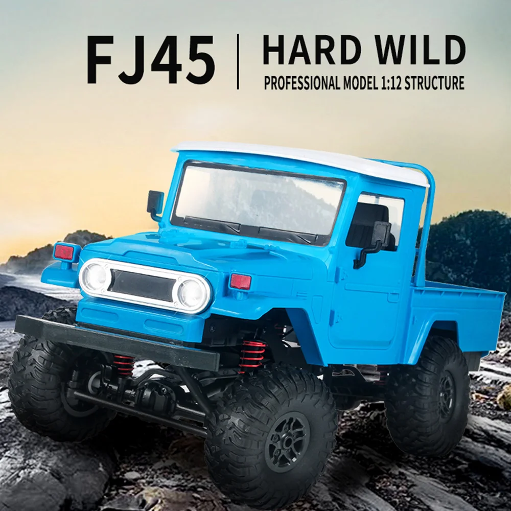 WPL RC автомобиль MN-45 комплект RTR 1/12 Масштаб 2,4 г 4WD несколько цветов Rc автомобиль светодиодный свет гусеничный Альпинизм внедорожный грузовик FJ45 для мальчиков детей