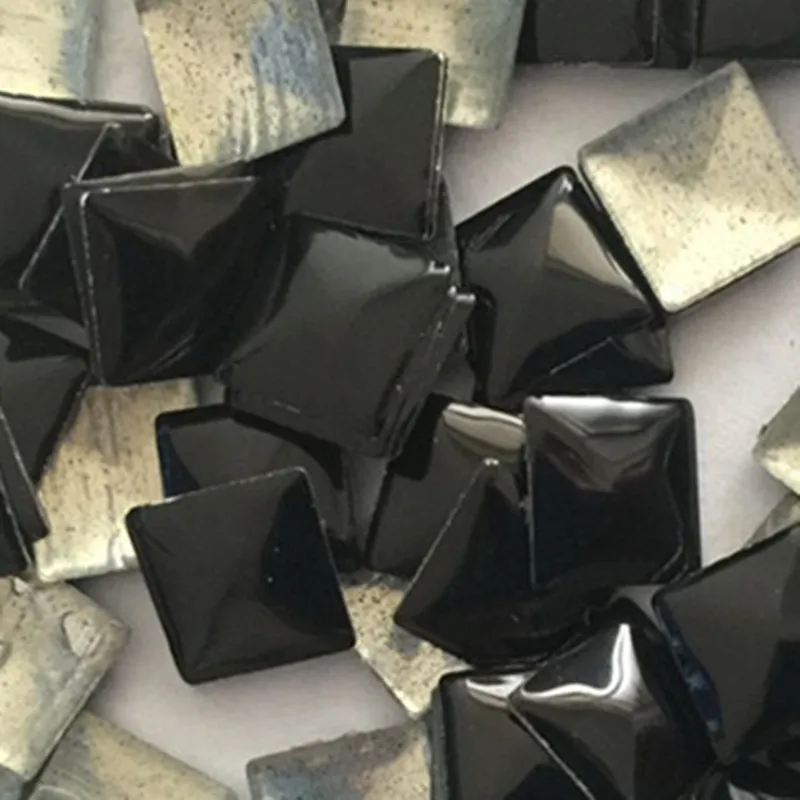 1440 шт 7*7 мм черный квадрат Пирамида исправление шпильки плоская задняя Железная