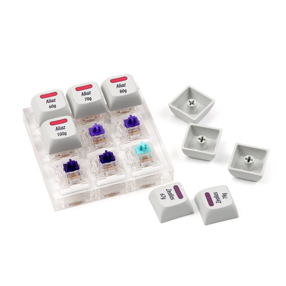 Aliazs Zealios Tealio 9 переключатели тестер с XDA краситель sub keycaps|Клавиатуры| |