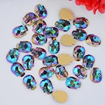 Дизайн ногтей Стразы с плоской задней частью хрустальные AB Стразы кристаллы, крепление которых не требует нагрева 5x6 мм 10 шт., в форме бабочки DIY 3D гелевые Драгоценности для ногтей