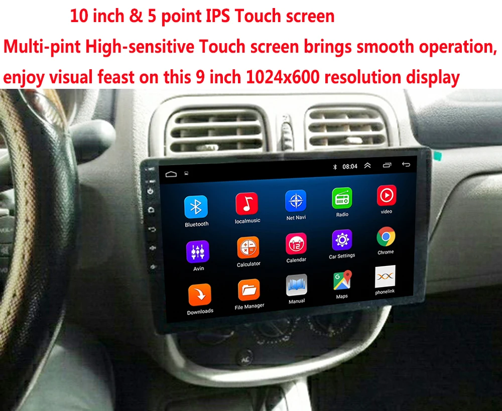 10," Android 8,0 автомобильный Радио gps навигация Авторадио Мультимедиа dvd-плеер Bluetooth wifi Зеркало Ссылка 1 Din аудио стерео