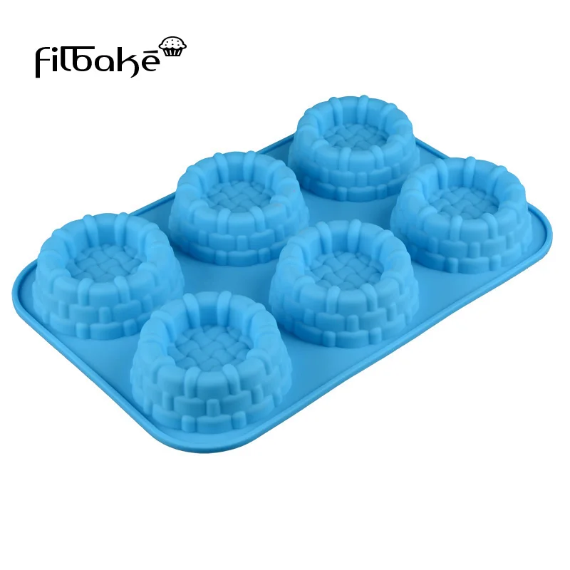 FILBAKEFlower Тип круглый форма для выпечки Луна пресс-форма прозрачные силиконовые