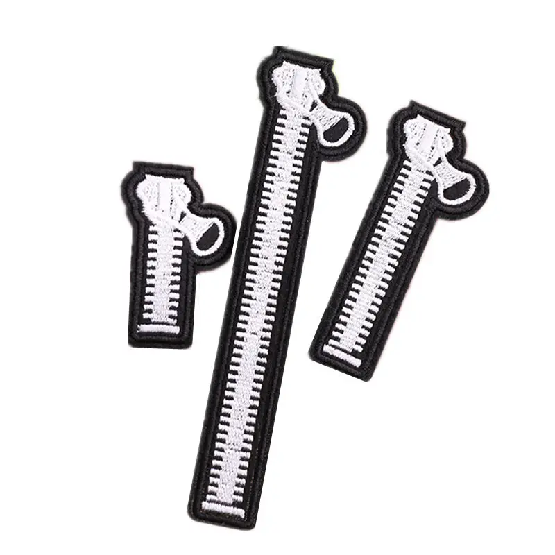 3 размера вышитые нашивки на молнии пришитые железные Значки для сумки джинсы