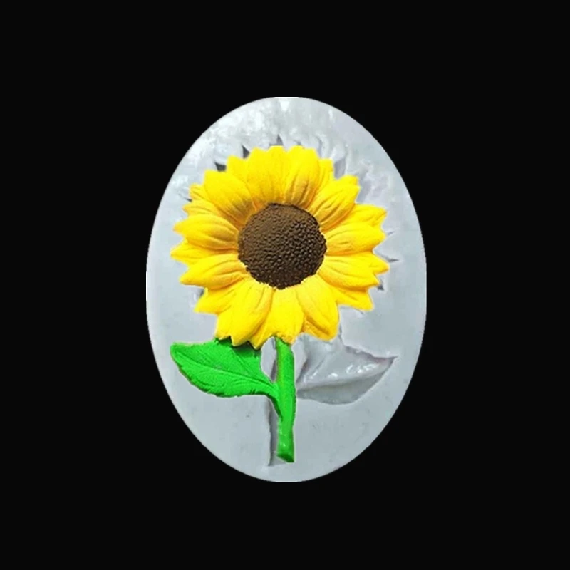 Силиконовая форма в виде подсолнуха эпоксидная смола Цветочная лепестковая