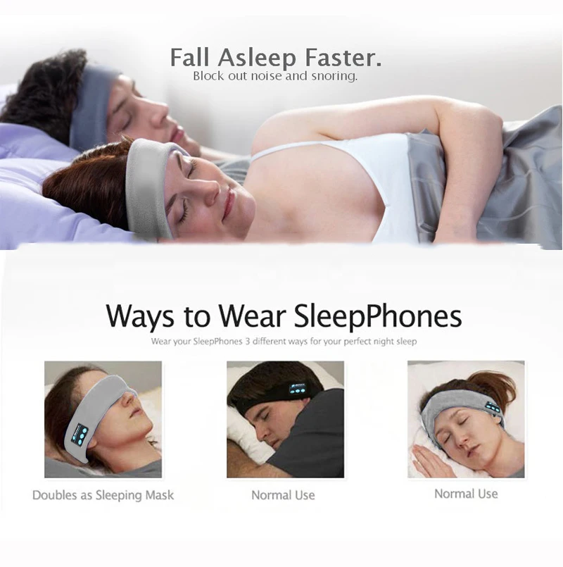 Смарт Носимых устройств стерео волшебная музыка головная повязка Спорт Bluetooth