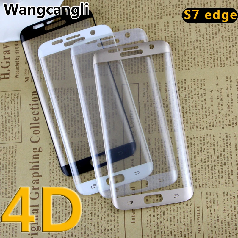 4D Новое 3D полное покрытие закаленное стекло для samsung galaxy S6 edge/s6 edge plus/S7 S8 plus s7