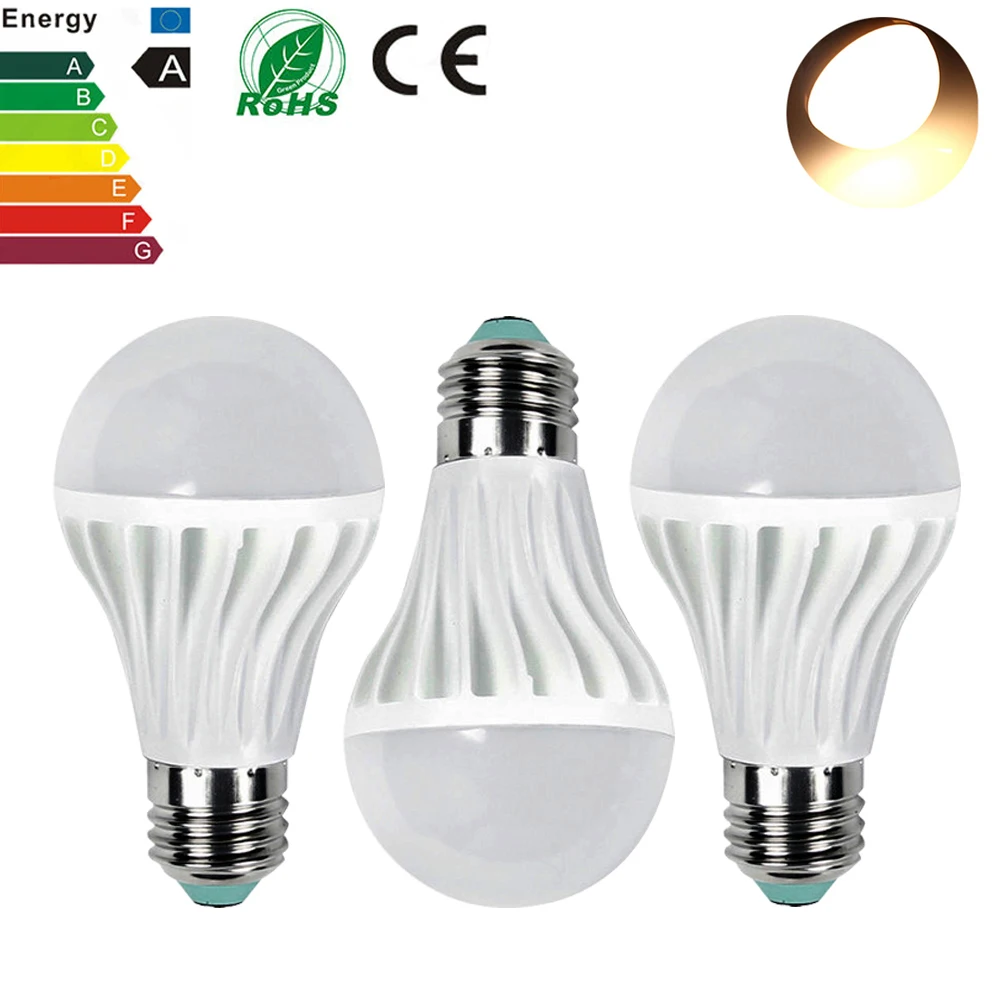 3 шт. Светодиодные лампы E27 5 Вт 10 светодиодные 110 В 220 свет SMD5730 лампада LED огни