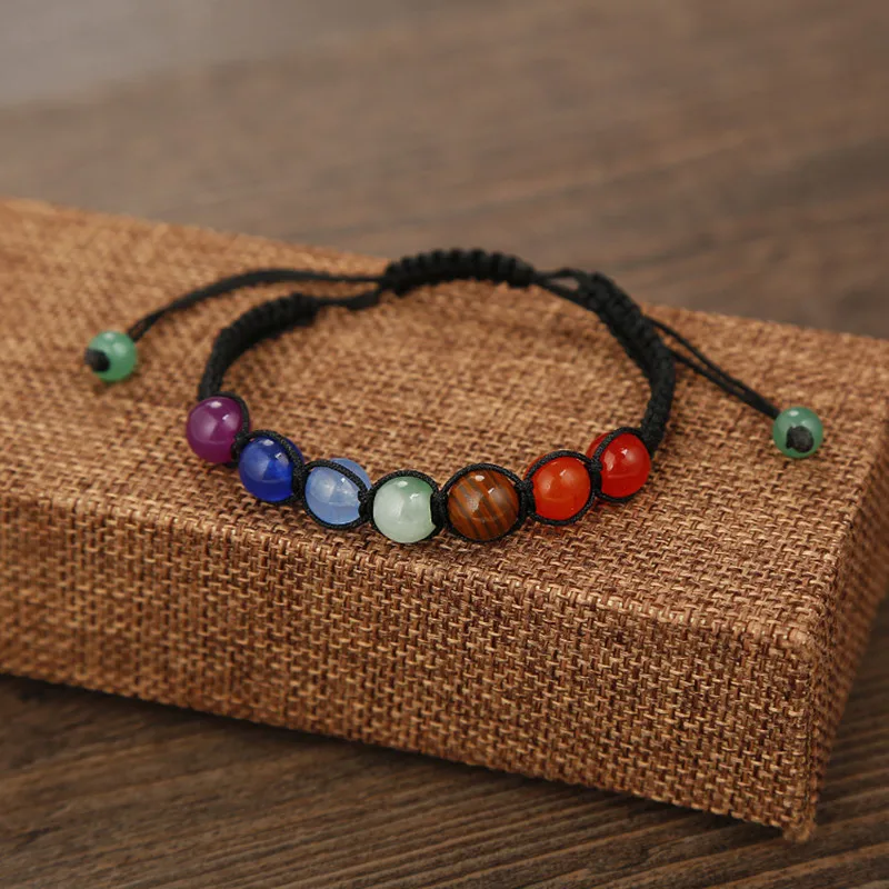 Браслет с диффузором из эфирных масел для ароматерапии 8 мм 7 чакр лечебный баланс