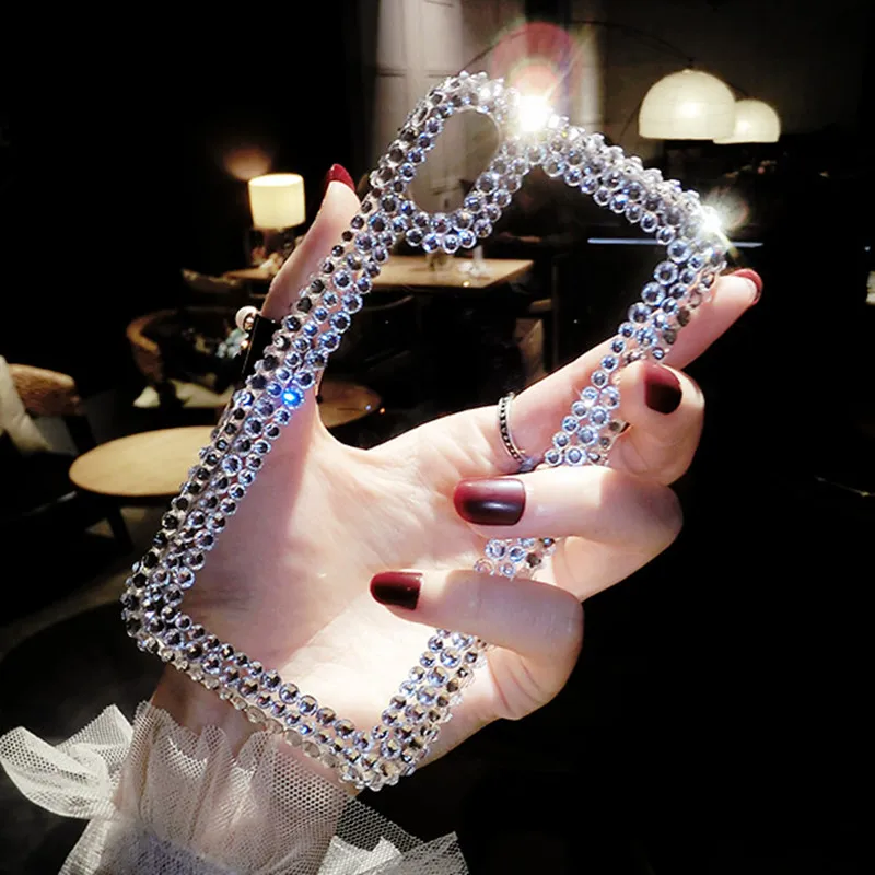 Ayeena Роскошный чехол для телефона ручной работы с бриллиантами Iphone 8 7 7P Bling 3D