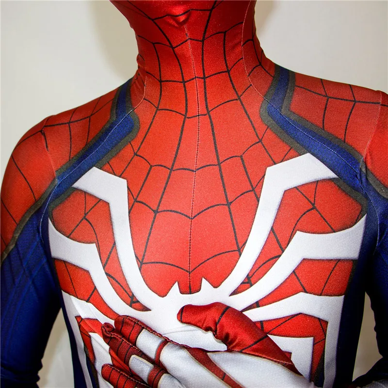 PS4 Insomniac игры паук косплей боди цельный костюм комбинезоны Zentai костюмы паук супергерой для взрослых мужчин мальчиков