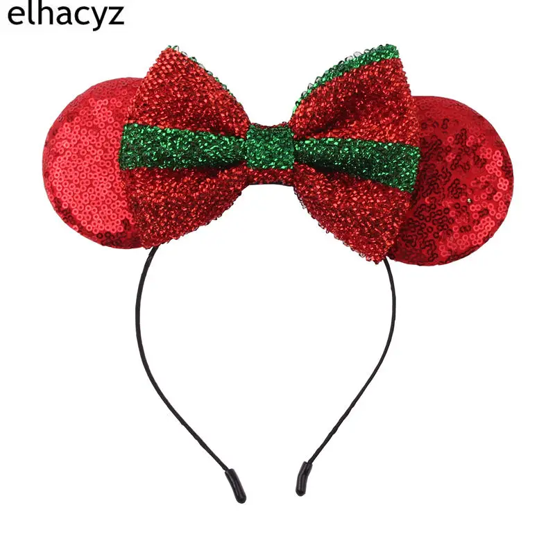 10 шт./лот Рождественская повязка на голову для девочек праздничные вечерние