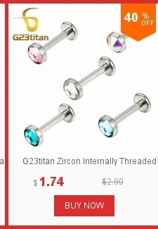 G23titan G23 титановая губная серьга, губ ювелирный пирсинг для тела Пирсинг ювелирные изделия SGS Сертификация