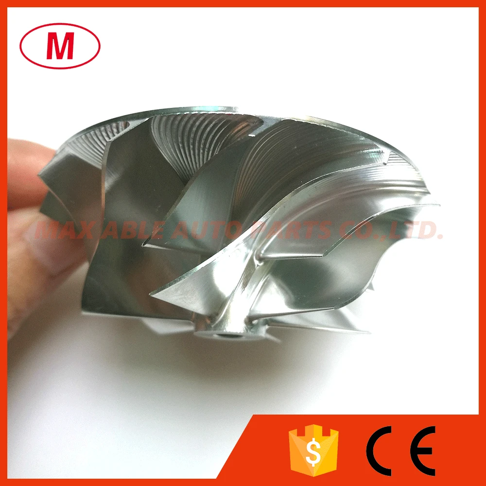 TD04 Высокая производительность турбокомпрессора directioaluminum 2618/фрезерный/Turbo рабочее колесо компрессора 49,00/64,89 мм 6+ 6 лезвий заднего хода