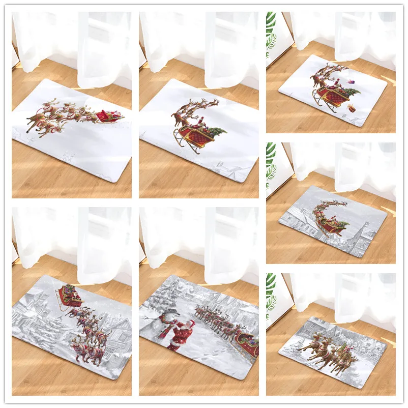 Добро пожаловать коврик с рождественским дизайном Felpudos ванная комната кухня