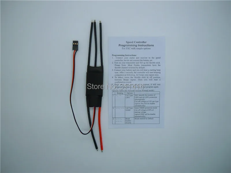 5 шт./лот 30A RC ESC бесщеточный двигатель с 3A / 5V BEC 2-3S для самолета Оптовая акция +