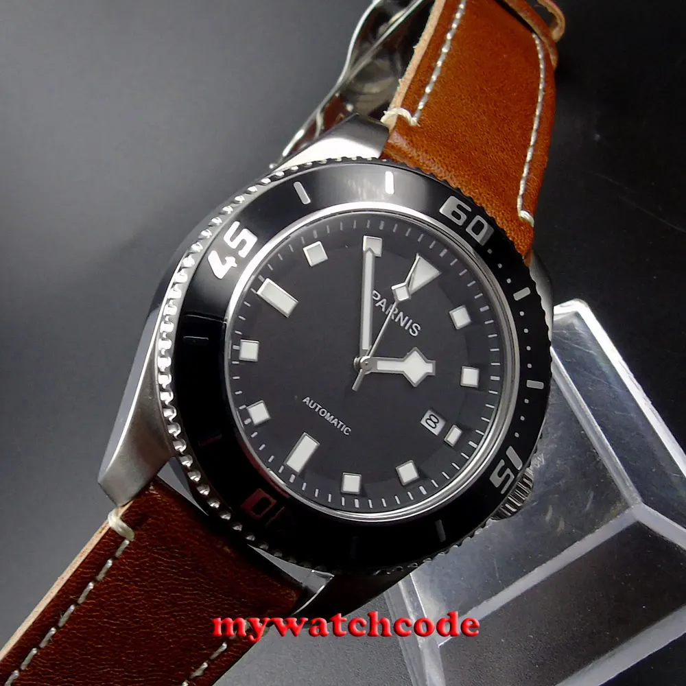 Мужские часы с черным циферблатом 43 мм|watch men|watch men divingwatch watch |