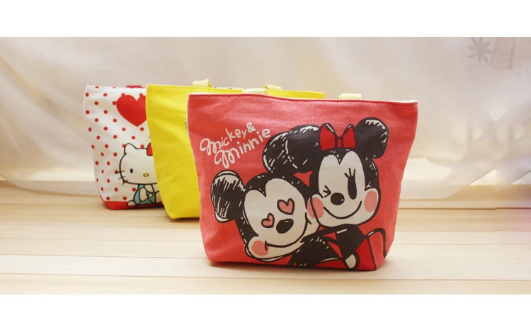 Disney Микки Маус мультфильм сумка девушка мешок леди Очаровательная Сумка Большая вместительная сумка для хранения модная, сумка, шоппинга