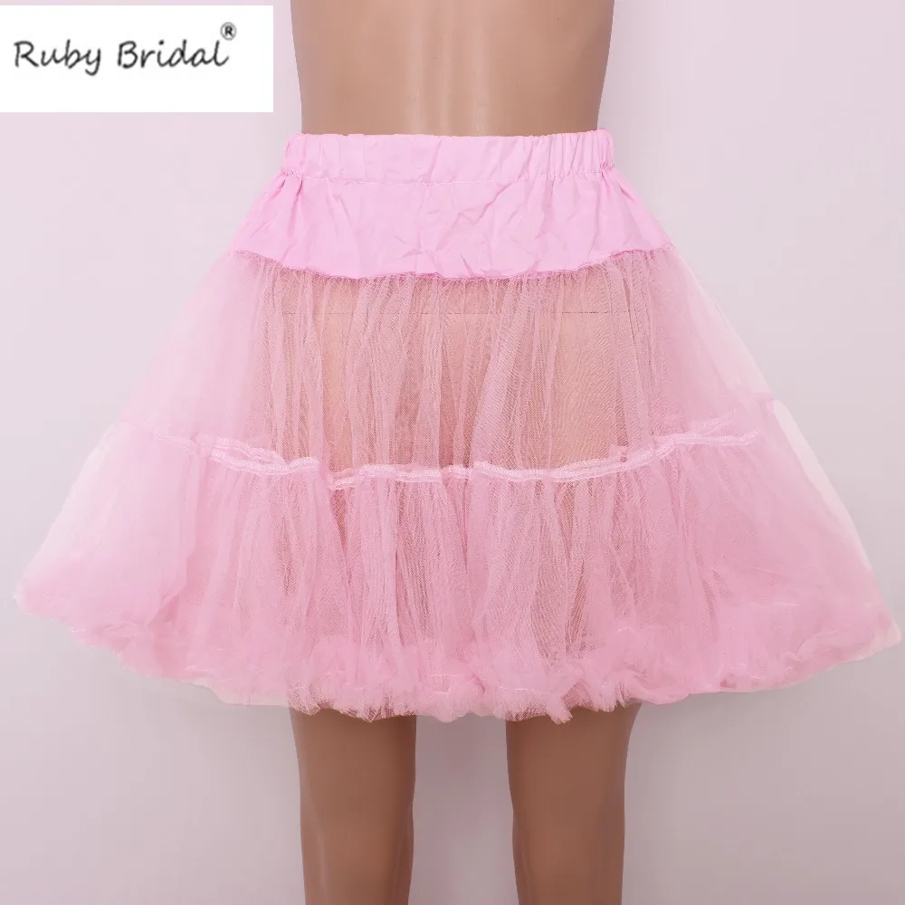 Красный свадебный черный белый красный розовый женский короткий подъюбник Тюль