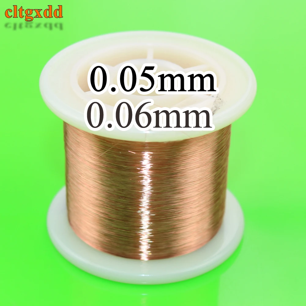 

cltgxdd 0.05mm 0.06mm 2000m Copper Wire Polyurethane Enameled Wire Qa-1-155 0.05 0.06 Mm X 2000 Meters/pc