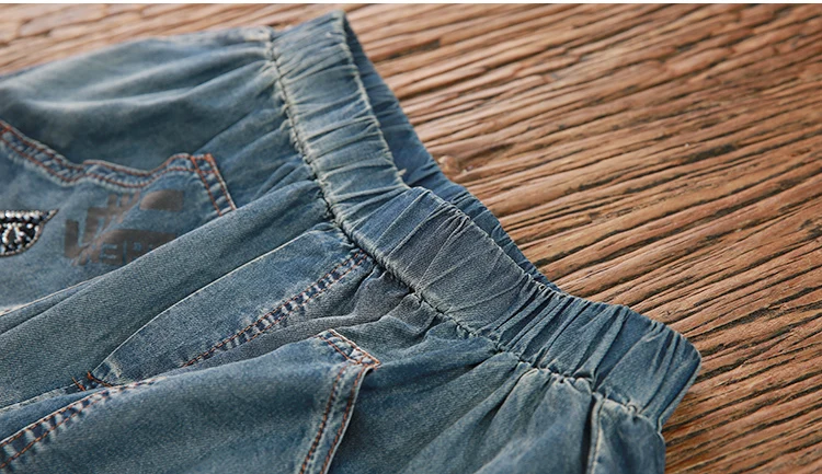 Summer 2018 Luxury Korean Girls Jeans Streetwear Women Two Pieces Set Denim Tops Tracksuit Woman Outfits Clothes Roupas A745 | Женская