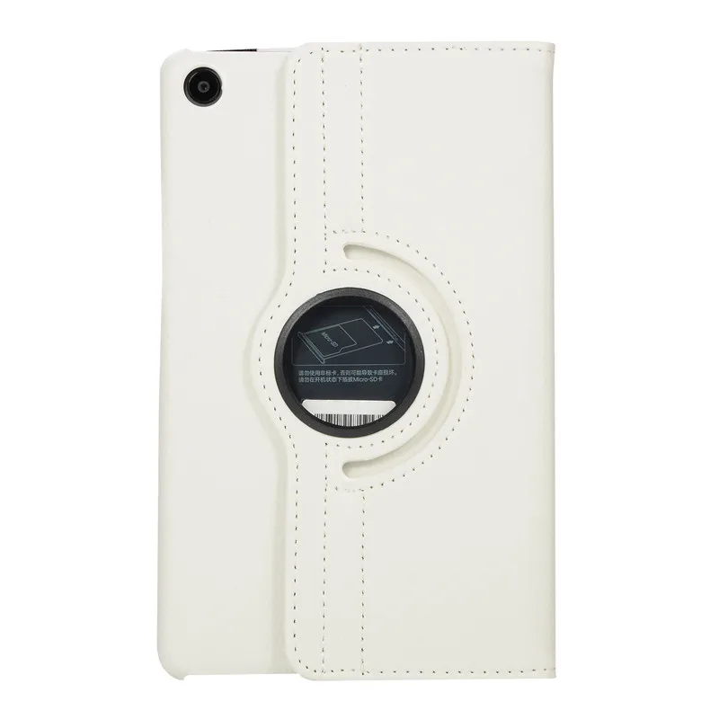 white Чехол для Xiaomi mi Pad 4, вращающийся на 360 градусов, подставка из искусственной кожи на магните, умный чехол для сна, чехол для Xiaomi mi Pad 4 mi Pad 4 Pad4 - Цвет: white