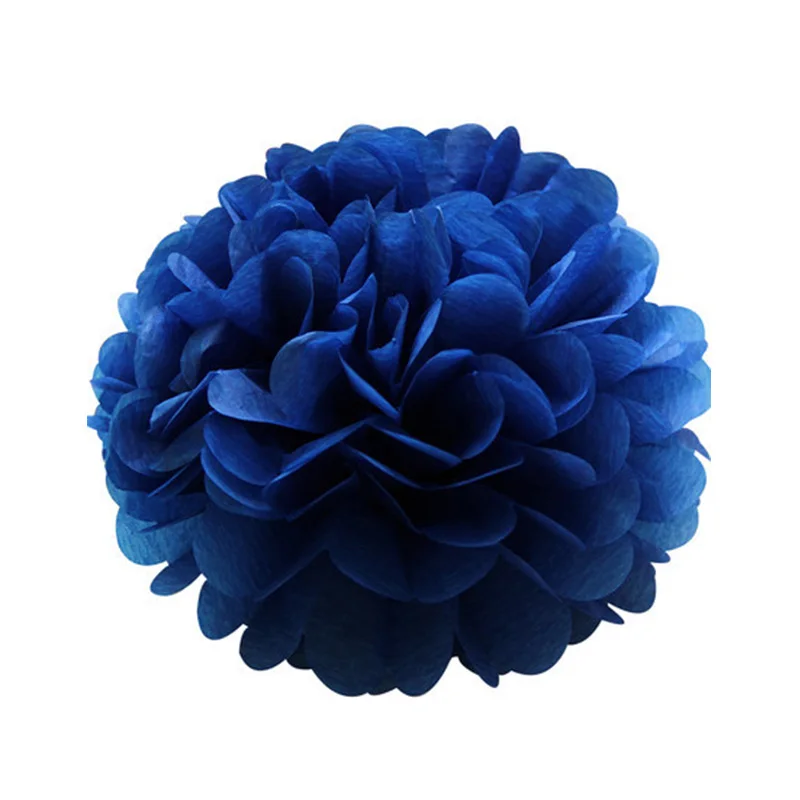 royal blue 5 шт. 6 ''-12'' бумажные помпоны для свадебных декораций бумажные цветы шар для детского дня рождения украшения бумажные помпоны - Цвет: royal blue