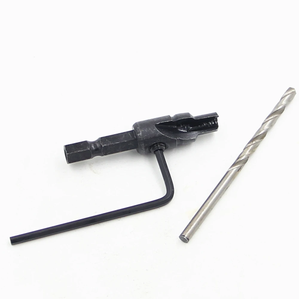 Сверла с шестигранным хвостовиком из быстрорежущей стали 1/4 5 шт. сверла для