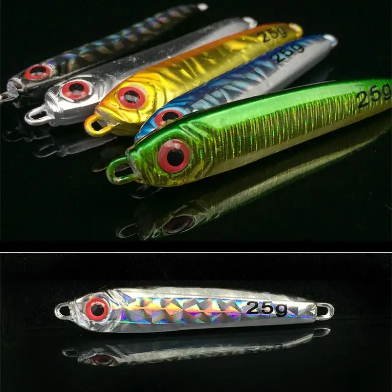 5 шт./лот приманка для джиггинга ложка железная свинцовая пластина длинный заброс