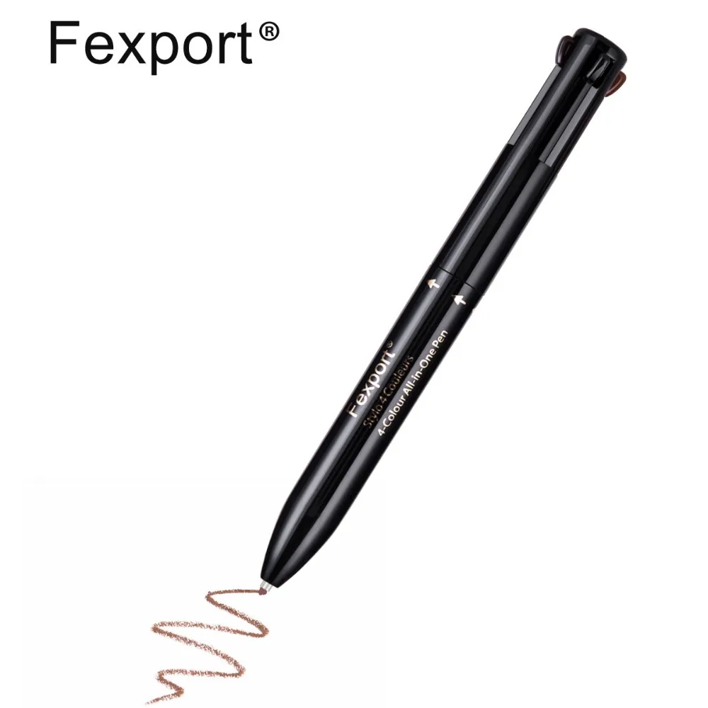 Fexport 4 в 1 кисть для карандаша бровей усилитель прессованных заправок цвета