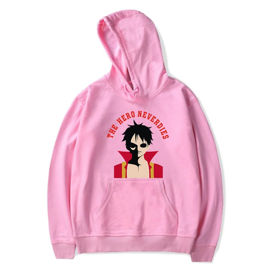 

Anime One Piece Luffy fleece Hoodie Harajuku cap hooded Sweatshirt men women streetwear Hoodies and Sweatshirts plus size top