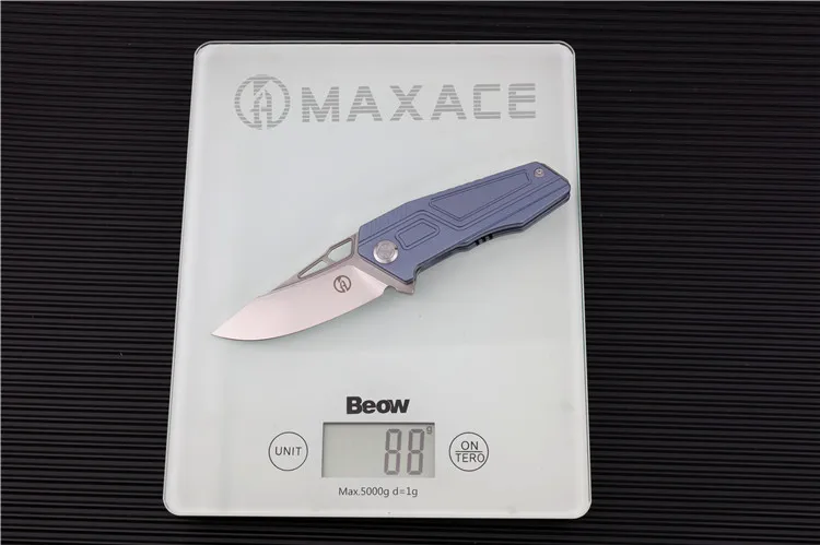 Maxace EDC карманный нож Panzer 14C28N Stonewash лезвие