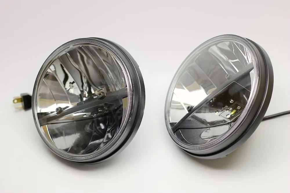 

FOR 7 Inches Truck-Lite Style Round Reflection Type LED Headlight For Jeep Wrangler, Harley Davidson, Land Rover