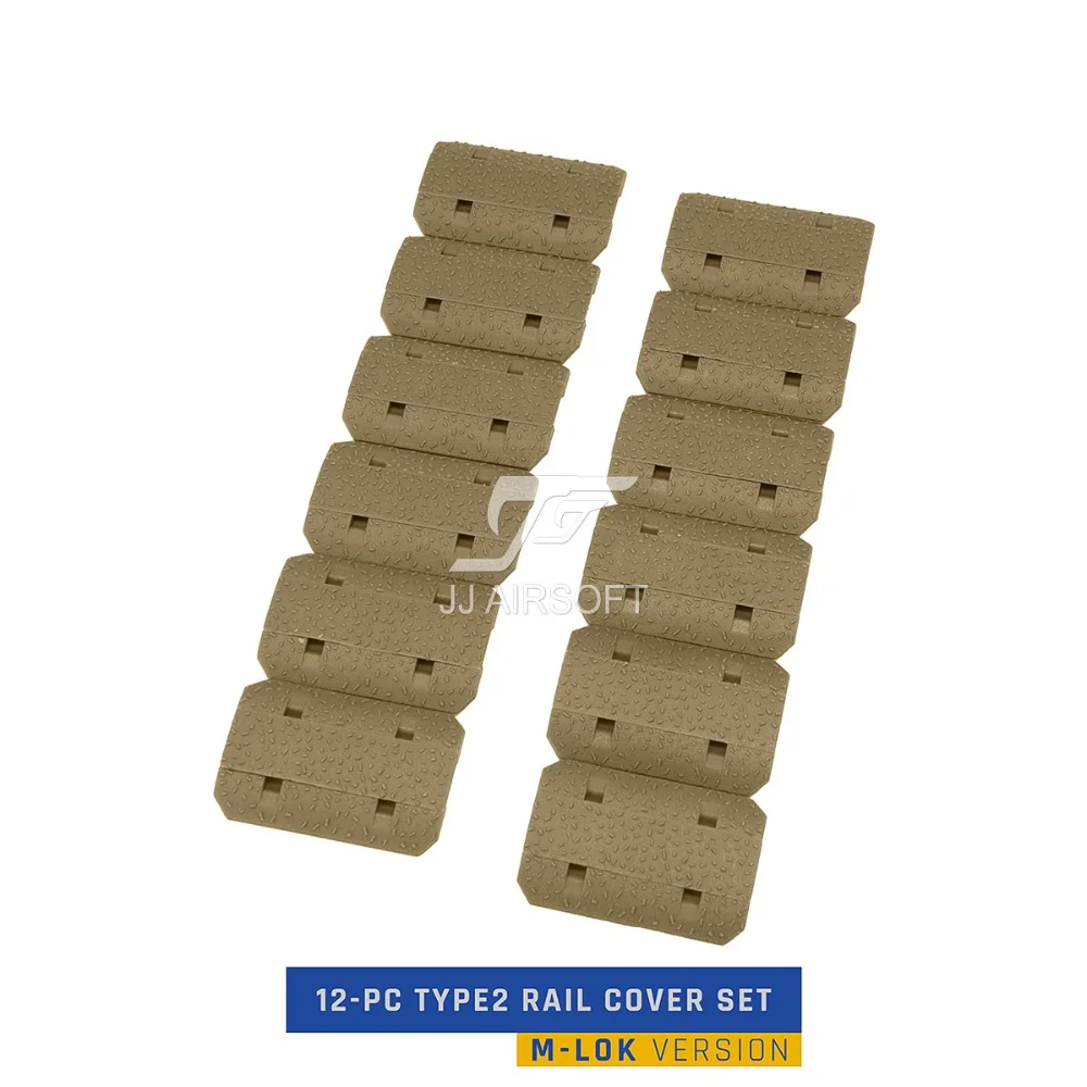 Страйкбол Тактический 12 шт Type2 MLOK M LOK Handguard handstop ручной стоп рельсовый Чехол Набор