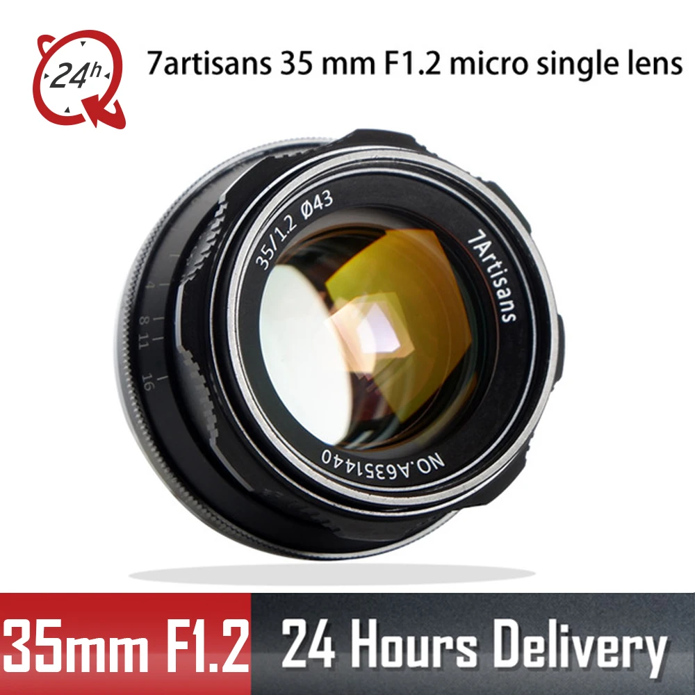 7 ремесленников 35 мм F1.2 Prime объектив для Sony E mount/для Fuji XF APS C камеры ручной