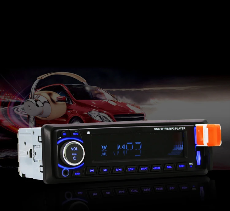 Автомагнитола 1din mp3-плеер FM Aux вход SD USB музыка MP3 bluetooth свободные руки | Автомобили
