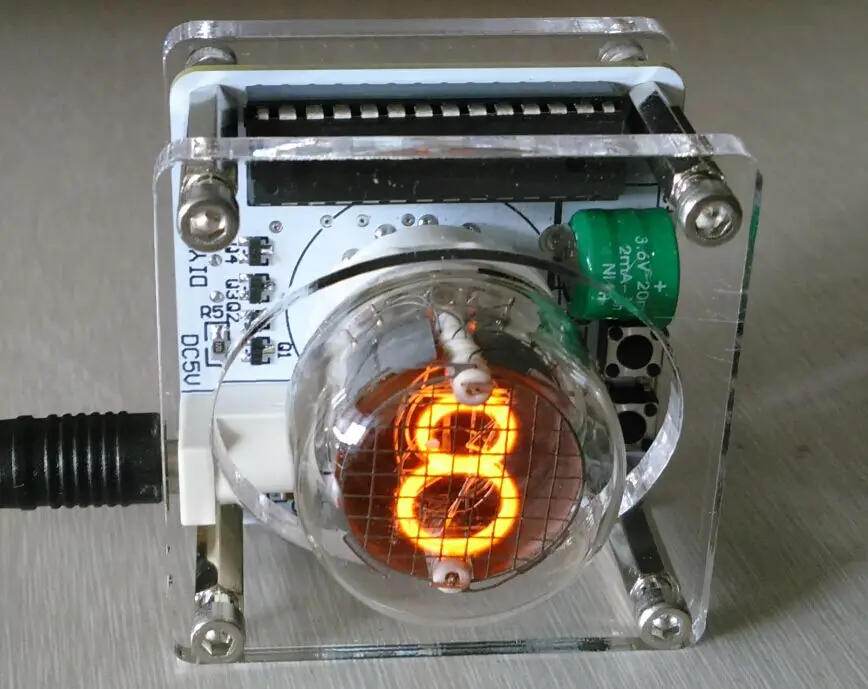 USB однозначные часы Nixie светящиеся трубки с одним словом|Датчик ABS| |