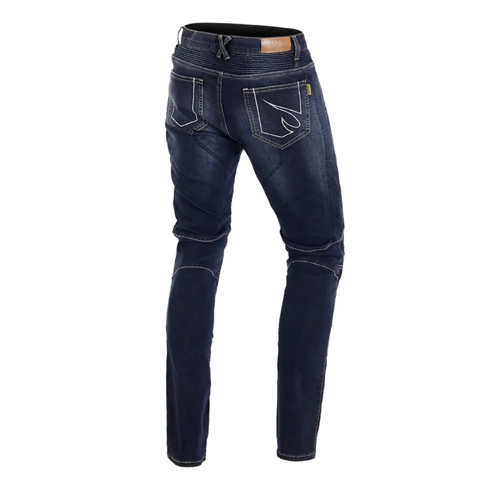 Рок Байкер Винтаж джинсы для езды на мотоцикле летние мужские гоночные
