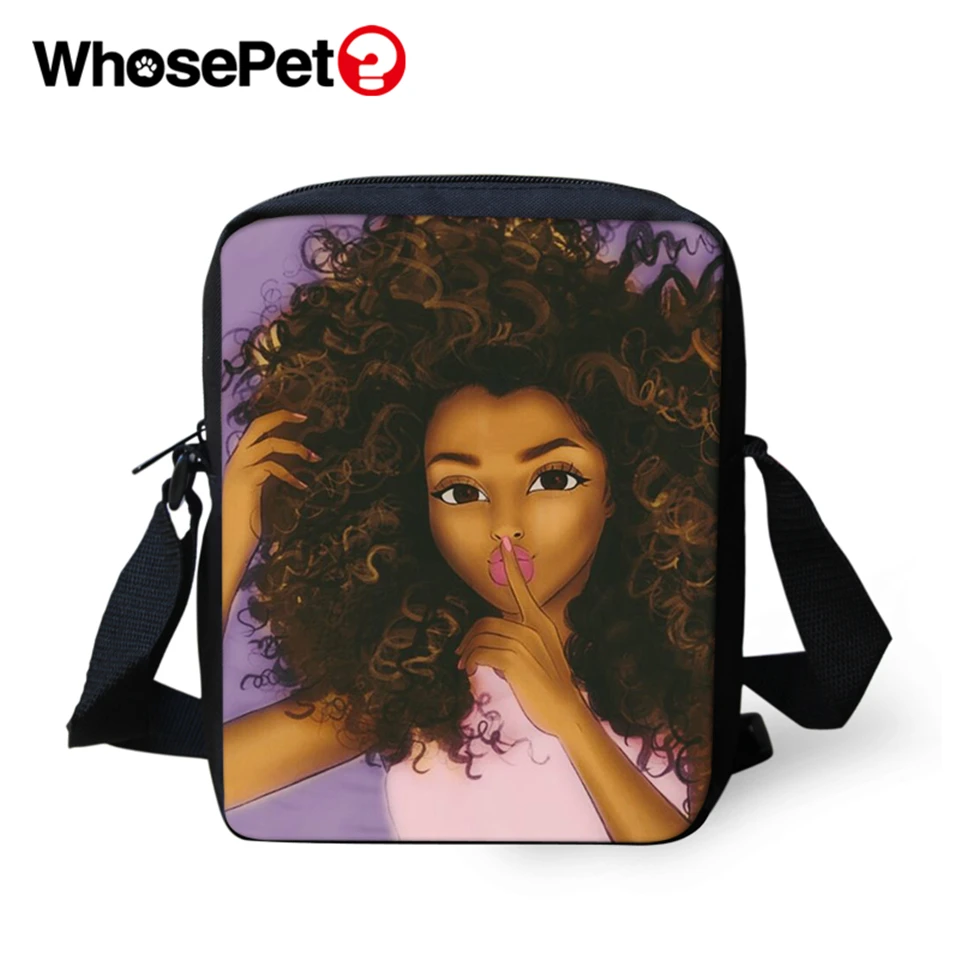 WHOSEPET Cross Body Messenger Bags African Girls Style Boys Shoulder Bag Cool School Fashion Women Mini Flap Postbag | Багаж и сумки