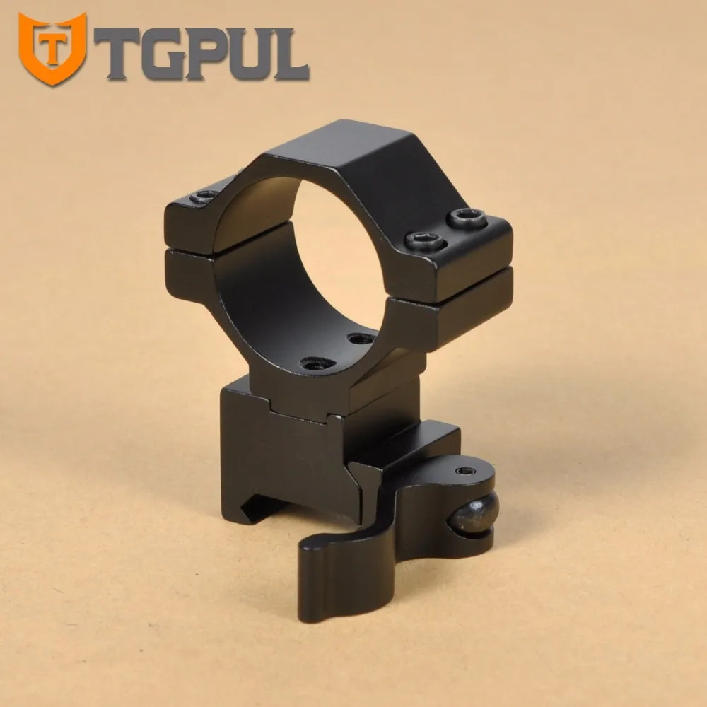 

TGPUL тактическое 30 мм кольцо для прицела крепление QD монтажный адаптер подходит для 20 мм Picatinny Weaver Rail Base для охоты AK Black