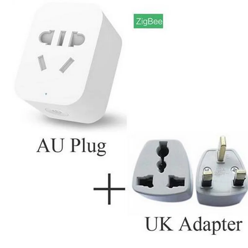 UK Xiao mi умная розетка mi Zigbee WiFi приложение беспроводные переключатели управления EU US AU таймер штекер зарядное устройство работает с шлюзом D5 - Цвет: UK