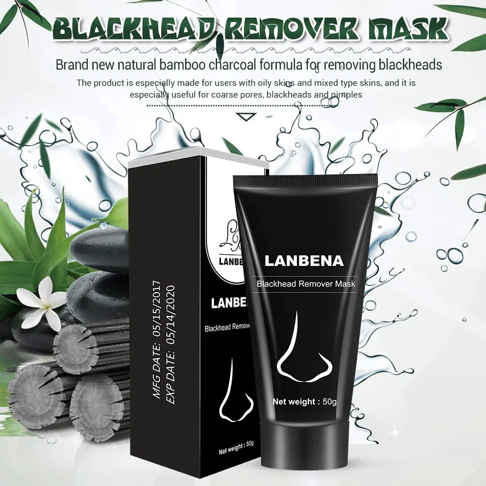 Маска для удаления угрей с бамбуковым углем Очищающая маска глубокое очищение