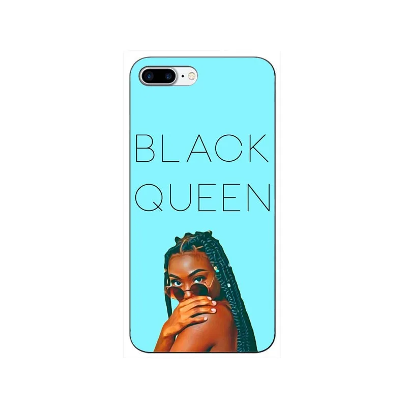 2bunz меланин Poppin Aba жесткий пластиковый чехол для телефона для iPhone X 6 7 8 plus 5 5S 11 11PRO MAX 6s XR XS Max Модный черный чехол для девочек - Цвет: Тёмно-синий
