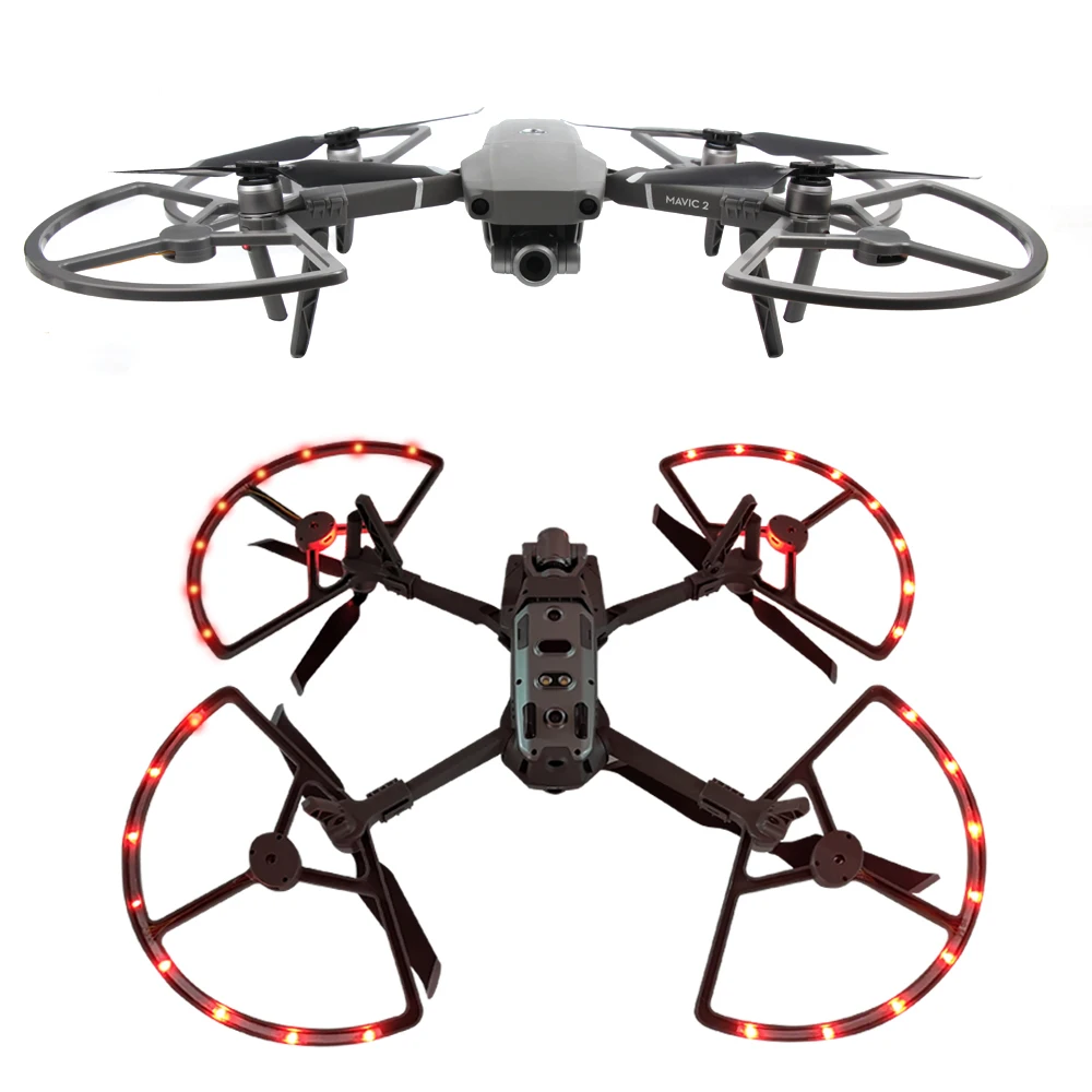 Светодиодная светящаяся Ночная Опора с защитой от царапин для DJI Mavic 2 Pro Защитная